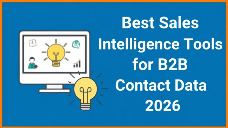 Best Sales Intelligence Tools for B2B Contact Data